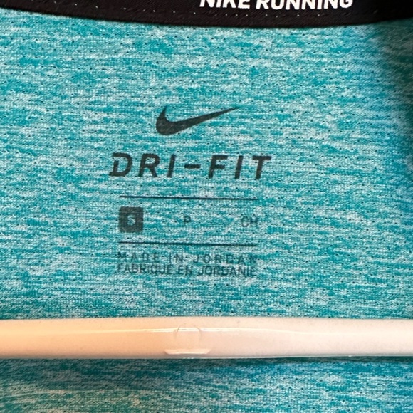 Nike Pullover Half Zip Long Sleeve Running Jacket Teal Blue Green Dri-Fit Small - Picture 4 of 7